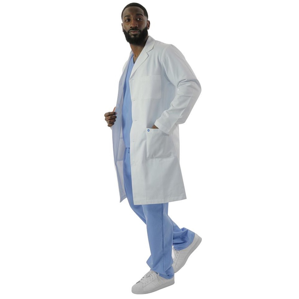 Spectrum Unisex 40” Long White Lab Coat